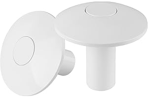 POKIN Pool Anchor Sockets Covers, for In-Ground Swimming Pool Ladders & Handrails, Set of 2 Units - White (It fits Perfectly in The Standard Holes of The handrail