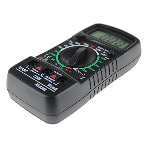 Gazechimp Digital LCD Multimeter 200V / 600V Voltmeter Amperemeter Ohmmeter Tester DC / AC-Spannung Schwarz - 4