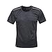 Produktbild Shangqi Gym Herren Fitness T-Shirt Slim Fit | Moderner Männer Bodybuilder Trainingsshirt Kurzarm Top | Herren Sport T-Shirt - Bekleidung für Bodybuilding Training