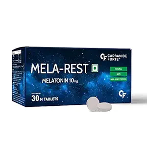 Carbamide Forte Sleeping Aid Pills Mela-Rest Melatonin 10mg (30 Veg Tablets)