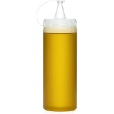 SAFESTORE Masterchef Sızdırmaz Kapaklı Plastik Yağ Şişesi, Yağdanlık Sos Şişesi, 700 ml, Şeffaf, Modern