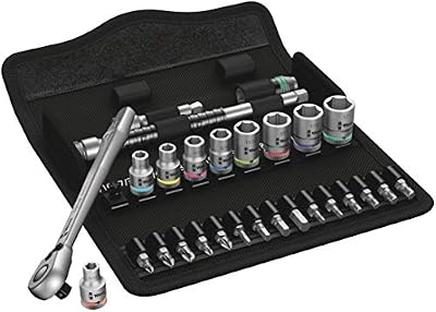 Wera 05004021001 Zyklop Metal-Ensemble de cliquets 8100 SA 11-pcs, Multicolore