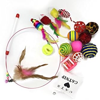 Mareland Cat toys,Sisal Chewing Ball,Pet comfort Toy,Presure Release For Kitties,16 Pieces in 1 kit