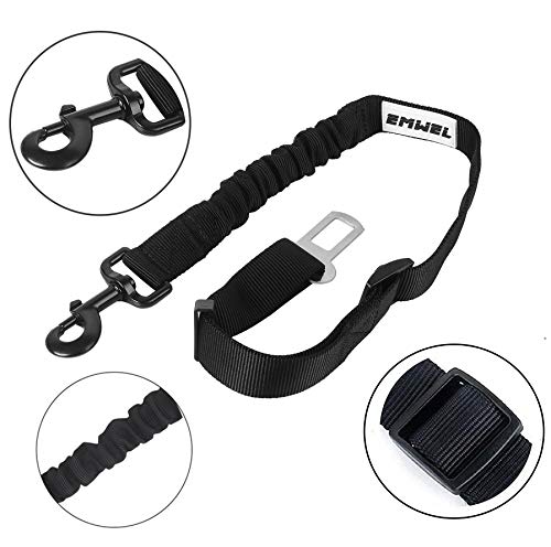Carryme Cinturón de Seguridad para Perros, Cinturón de Seguridad para Perros Happy Pet Dog Cinturones Ajustables para Correas de Leash Cinturón de Seguridad para automóviles de vehículos universales