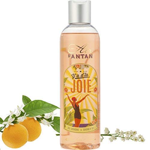 Un Air d'Antan Bagnoschiuma Francese Joie - Profumo Originale: una Miscela Delicata Con Mughetto, Fiore d'Arancio e Rosa - Formula Idratante - Per Donna - Idee Regalo, Compleanno, 250ml