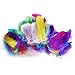 Produktbild Nahuaa Federn Bunt Bastelfedern 300 Stück Dekofedern zum Basteln für DIY Hochzeit Party Dekoration Sicher Ungiftig und Nicht Verblassen 8-15cm 10 Farben
