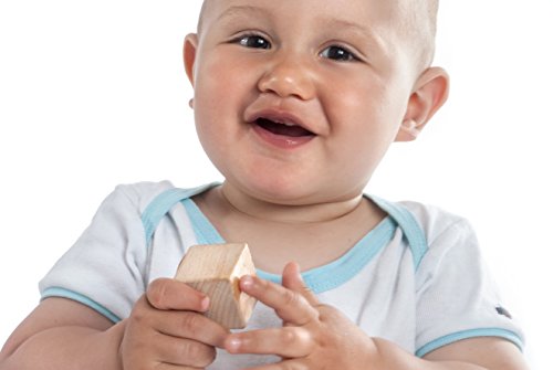 CreaBLOCKS Holzbausteine natur Kleinkindpaket 54 unbehandelte Bauklötze ab 6 Monate Made in Germany - 3