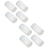 Abmessungen: 50mm x 25mm com-four® Batterie Adapter AA auf C/Baby Größe 50mm x 25mm Konverter Switcher weiß/milchig - 8 Stück