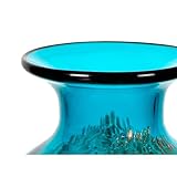 Blumenvase, Glas Vase „ORIENT“, blau/bronze, 27 cm, moderner Style (ART GLASS powered by CRISTALICA) - 2