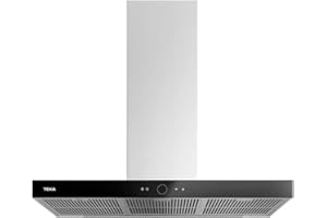 Teka | Campana Decorativa de 90 cm con mandos digitales Touch control y motor ECOPOWER 4A | PERFECT A4 DLH 985 T | Negro | 100 x 90 x 48 cm