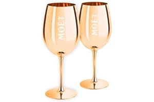 2 Moët & Chandon Ibiza Imperial - Copas de champán (edición limitada), color dorado