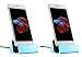 Produktbild MyGadget© 2x iPhone Docking-station (inkl. 1m Kabel) Ladestation Ständer Charger für das Apple 7/7 Plus 6s/6s Plus/6/5/5s/5c/SE,iPod nano 7/5G in Blau