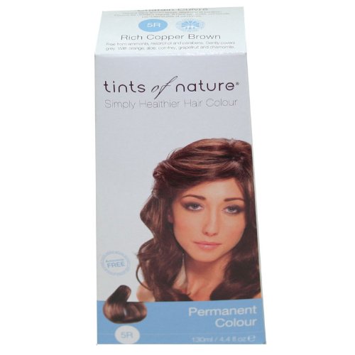 Tints of Nature Organic 5R Rich Copper Brown Permanent Hair Colour 130ml