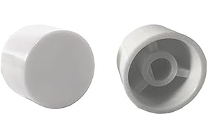 INSPIRED ESSENTIALS Replacement Dimmer Switch Knob - Spare Universal Knob for D-shaped spindles (2, Matt White (Plastic))