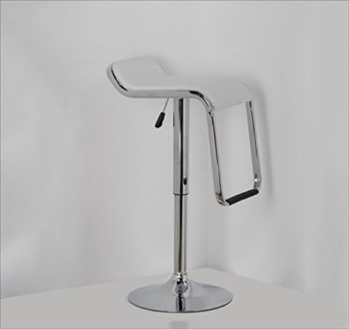 ZHDC® Bar stool, bar American Chair lift High stool Rotate Cafe counter High back Woody Creative Tall Front desk kitchen chair European High 500 ~ 800mm Starkes, starkes Wiegen ( Color : White )