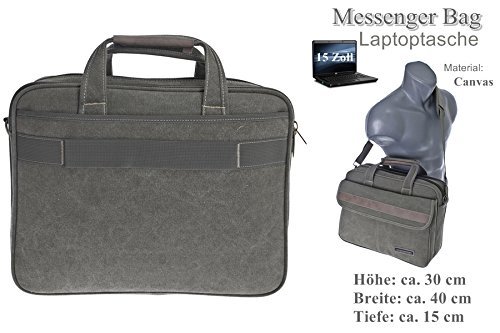 FLUGBEGLEITER MESSENGER UMHÄNGETASCHE ARBEITSTASCHE SCHULTER HERREN TASCHE Stoff Canvas - 4