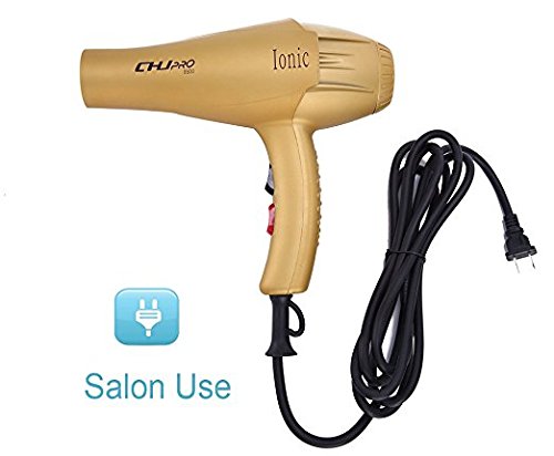 CHJPro 9900 ThermoProtect Haartrockner Haarfön Professionelle Friseur Haartrockner Föhn Haartrockner mit 2300 Watt Kombiniert mit Lonentechnologie und Heißluft Blasen plus 2 Diffusoren - 2