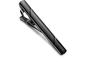 BAMBOOPACK Minimalist Metal Tie Clips for Men Tie Bar Clip Necktie Pinch Clip Clasp Clamp for Business Wedding Party Casual or Formal Occasions(Gold)