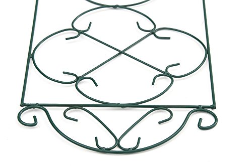 CLP Pflanzen Metall-Rankgitter SALERNO, Größe ca. 125 x 30 cm, Stabstärke der Rankhilfe 0,5 – 1 cm, massiv grün - 2
