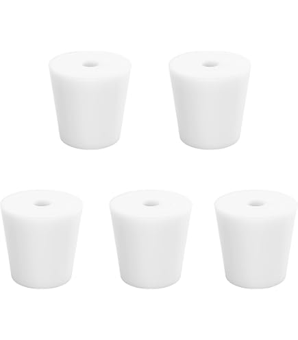 YOKIVE 30 Tappi Conici In Gomma Silicone - Resistenti Al Calore (3mm A 8mm) Per Laboratorio E Industria - 3