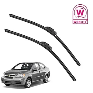 Wonlite Car Wiper Blades accessories compatible for Chevrolet Aveo Set of 2 Pcs R 22 L 16