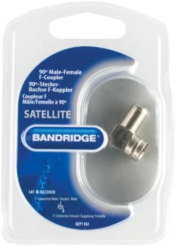 Bandridge 90 Degree Fahrenheit - Male to F Female - Antenna Coupler