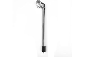 FACULX Vástago para manillar de bicicleta de aleación de aluminio cromado de 22,2 mm