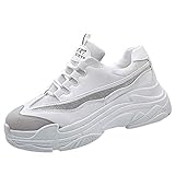 Revestimiento: Tela Zapatillas de Deportivos de Running para Mujer Calzado Deportivo Zapatos Casuales Fondo Plano Fondo Grueso Zapatos de Plataforma Modelos de Pareja Casual Respirabl Estudiante Volar Zapatos riou