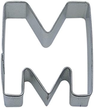 R&M Letter M Cookie Cutter in Durable, Economical, Tinplated Steel