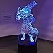 Produktbild Night Lights Visuelle Falsche Lampe Neuheit Rocket Raccoon Wächter 3d Beleuchtung Halloween Dekoratives Geschenk Kinder Holiday Usb 7 Farb-wechsel Lava-lampe Kinderhofeigen