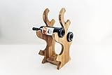  Weinflaschenregal - Holzflaschenhalter - kleiner Weinhalter - Baum Form Weinregal - Weinflaschenregal - rustikaler Weinhalter - Weinlagerung