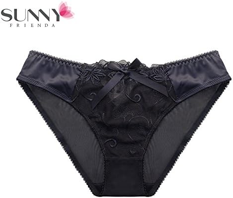 RRRRZ*In Europe, the United States and Japan is sexy taste buds in low-rise 3 corner underpants engraving trousers with non-marking pure cotton underwear life of female ,XXL, Noble blue
