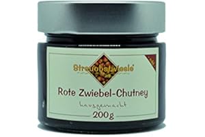 ‎STREUOBSTWIESLE Streuobstwiesle Rote Zwiebel Chutney - 200 g - Herzhafte, aromatische Sauce zum Grillen, zum Fondue, zum Raclette, zum Kase, zum Reis...