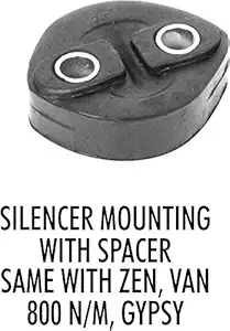 Bravo Silencer Mounting With Spacer Maruti 800 C.C Old Model Ame With Zen, Van, Gypsy