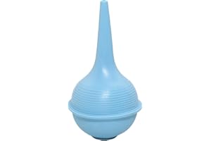 R&C COMPONENTS LTD Ear Syringe Rubber Suction Ear Cleaning Wax Removal Gentle Ear Cleaning Irrigation or Aspiration Rubber Bulb Style 60ml