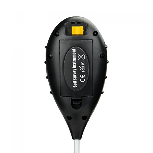Dr.Meter Feuchtemesser Boden Feuchtigkeitsmesser Messgerät Garten Feuchtigkeitsmessgerät für Gartenbau, Landwirtschaft, Indoor Outdoor-Einsatz (4-in-1 Advanced Version). – Testbodenfeuchte, Boden pH-Wert, Bodentemperatur und Intensität des Sonnenlichtes Via Probe - 6