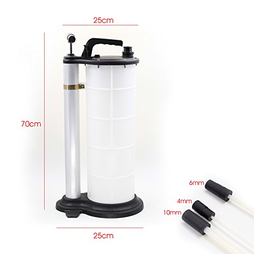 BAYTTER® Motor Öl Absaugpumpe KFZ Ölpumpe 9L mit 3 Schläuchen - 6