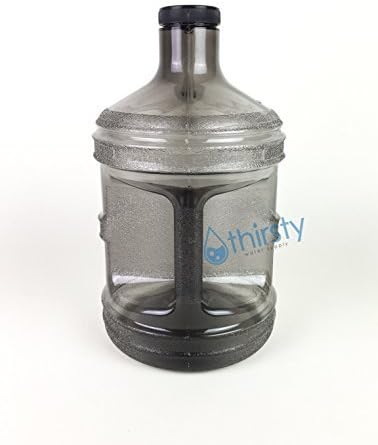 1 Gallon Water Bottle Grey BPA Free Plastic Jug Canteen Reusable Container Drinking H2O Aqua New by Spreezie
