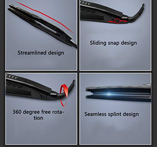 Ceramic Hair Straightener Dual Voltage Hair Styler Advanced Ceramic Styler with Adjustable Temp LCD Display Auto Shut Off Instant Heat Up