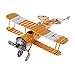Produktbild Kofun Metall Flugzeug Modell, Vintage Metall Flugzeug Modell Flugzeug Segelflugzeug Doppeldecker Aeromodelo Flugzeug Spielzeug Heimtextilien Gelb