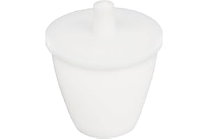 stonylab PTFE Tiegel, 30 ML High Form PTFE Tiegel Becher mit Deckel, Säure- und Laugenbeständig, Hochtemperaturbeständig, für Laborforschung