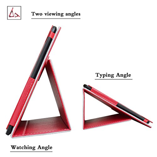 Medion Lifetab X10302/X10301 hülle,Mama Mouth Folding Ständer Hülle Case mit Standfunktion für 10.1″ Medion Lifetab X10302/X10301 Android Tablet PC,Rot - 5