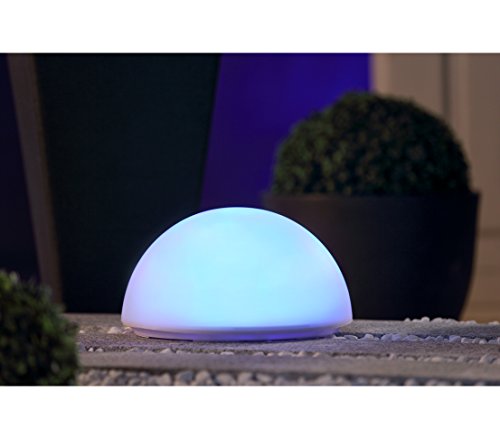 Dehner Solar Halbkugel mit Farbwechsel, Ø 25 cm, Höhe 16 cm, Kunststoff - 4