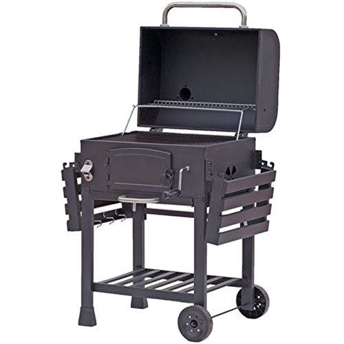 TAINO® XL Smoker BBQ GRILLWAGEN Holzkohle Grill Grillkamin Standgrill Räucherofen - 4
