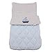 Minene Foot Muff Boat (Light Blue/ Grey)