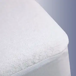Trance Home Linen Premium Cotton Waterproof Mattress Protector | 220 GSM+ | Non-Toxic Bed Protector | Mattresses Cover (78x84 inch | 6.5x7 feet_ White)
