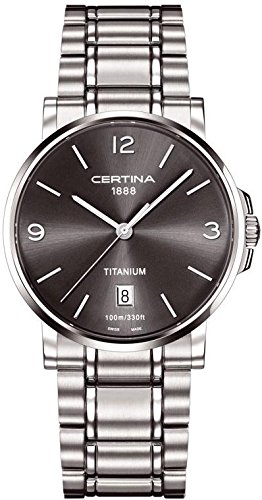 Certina Herren-Armbanduhr XL Analog Quarz Titan C017.410.44.087.00 Certina Herren-Armbanduhr XL Analog Quarz Titan C017.410.44.087.00