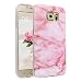 Produktbild Handyhülle Galaxy S6 Marmor, Asnlove Silkon Galaxy S6 G920 Marble Hülle Silicone TPU mit IMD Schale Case Cover Tasche Schutzhülle für Samsung Galaxy S6 G920F, Rose und weiß