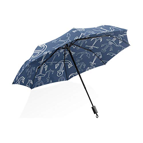 Preisvergleich Produktbild ISAOA Automatischer Reise-Regenschirm,kompakt,faltbar,Mod... stilvolles personalisiert,Winddicht Stockschirm,Ultraleicht,UV-Schutz,Reg... für Damen,Herren und Kinder