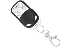 GC GLOBALCOMMERCE Uniwersalny pilot do garażu i automatycznej bramy z 4 przyciskami, stała częstotliwość 433,92 MHz, baterie w zestawie